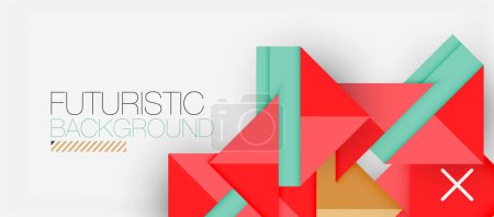 Illustration for Triangle Vector Background Illustration For Wallpaper, Banner, Background, Card, Book Illustration, landing page - Royalty Free Image