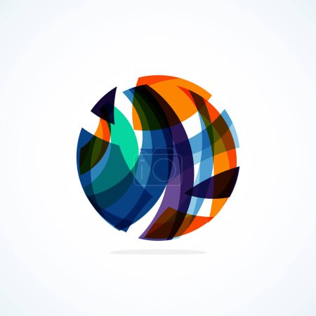 Ilustración de Logo del círculo abstracto - emblema minimalista, forma atemporal y universal del círculo. Logotipo único representa la gama de marcas y conceptos, encapsulando la simplicidad y la creatividad en una sola imagen icónica - Imagen libre de derechos