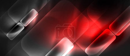 Photo for Neon glass shapes for your text or product presentation geometric background. Vector illustration For Wallpaper, Banner, Background, Card, Book Illustration, landing page - Royalty Free Image