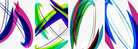 Illustration for Abstract colorful wave posters for wallpaper, business card, cover, poster, banner, brochure, header, website - Royalty Free Image