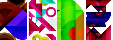 Illustration for Triangle wallpaper or poster background design - Royalty Free Image
