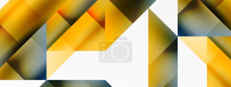 Illustration for Captivating vector abstraction. Triangles interlock in mesmerizing dance, crafting dynamic geometric backdrop. Fusion of shapes and angles creates artful symphony of modern design - Royalty Free Image