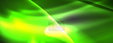 Ilustración de Líneas y ondas con fondo de neón efecto de luz para el fondo de pantalla, tarjeta de visita, cubierta, cartel, bandera, folleto, encabezado, sitio web - Imagen libre de derechos