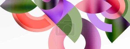 Photo for Circle geometric abstract vector background - Royalty Free Image