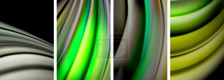 Illustration for Blurred color line backgrounds. Vector Illustration For Wallpaper, Banner, Background, Card, Book Illustration, landing page - Royalty Free Image
