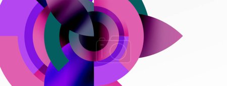Ilustración de Círculo geométrico abstracto vector de fondo - Imagen libre de derechos
