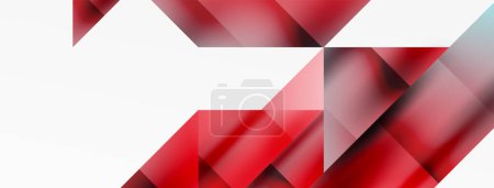 Illustration for Captivating vector abstraction. Triangles interlock in mesmerizing dance, crafting dynamic geometric backdrop. Fusion of shapes and angles creates artful symphony of modern design - Royalty Free Image
