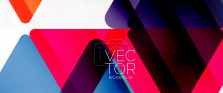Photo for Abstract background. Color transparent triangles in mosaic style with shadow lines. Design for website headers, social media posts, digital art displays, presentations, branding elements, wallpapers - Royalty Free Image