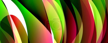 Ilustración de Fondo abstracto de degradado de color fluido simple de moda con efecto de línea de onda dinámica. Ilustración de vectores para fondos de pantalla, Banner, Fondo, Tarjeta, Ilustración de libros, landing page - Imagen libre de derechos