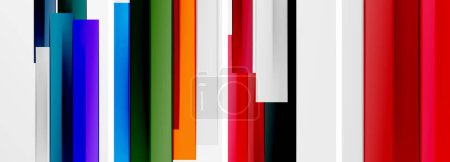 Ilustración de Líneas mínimas y rayas de color póster fondos abstractos. Ilustración vectorial para fondo de pantalla, Banner, Fondo, Tarjeta, Ilustración de libros, landing page - Imagen libre de derechos