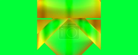 Photo for Neon color abstract geometric shapes background design. Vector Illustration For Wallpaper, Banner, Background, Card, Book Illustration, landing page - Royalty Free Image