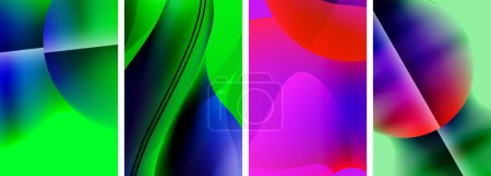 Ilustración de Colores abstractos. Fondos abstractos para el fondo de pantalla, tarjeta de visita, cubierta, cartel, pancarta, folleto, encabezado, sitio web - Imagen libre de derechos