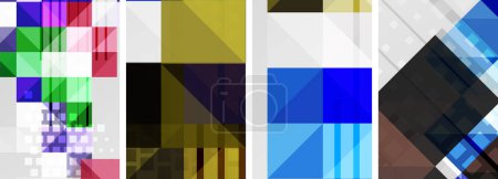 Ilustración de Cartel cuadrado abstracto. Ilustración de vectores para fondos de pantalla, Banner, Fondo, Tarjeta, Ilustración de libros, landing page - Imagen libre de derechos