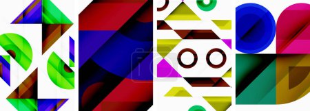 Illustration for Triangle wallpaper or poster background design - Royalty Free Image