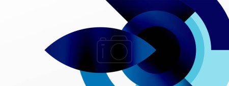 Illustration for Trendy simple circle abstract background. Vector Illustration For Wallpaper, Banner, Background, Card, Book Illustration, landing page - Royalty Free Image