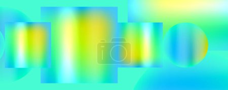 Foto de Neón color abstracto formas geométricas diseño de fondo. Ilustración de vectores para fondos de pantalla, Banner, Fondo, Tarjeta, Ilustración de libros, landing page - Imagen libre de derechos