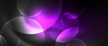Illustration for Glowing light neon shiny background. Vector Illustration For Wallpaper, Banner, Background, Card, Book Illustration, landing page - Royalty Free Image