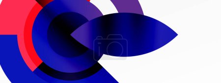 Illustration for Circle geometric abstract vector background - Royalty Free Image