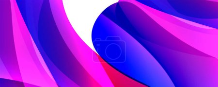 Illustration for Abstract swirl design geometric concept. Vector Illustration For Wallpaper, Banner, Background, Card, Book Illustration, landing page - Royalty Free Image
