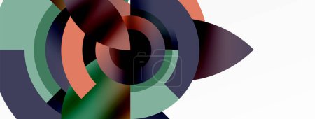 Ilustración de Fondo abstracto círculo simple de moda. Ilustración de vectores para fondos de pantalla, Banner, Fondo, Tarjeta, Ilustración de libros, landing page - Imagen libre de derechos