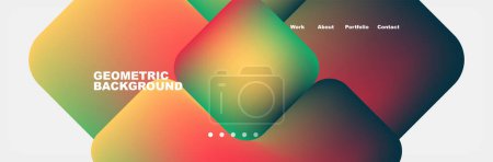 Illustration for Teal Liquid color background design for Landing page site. Fluid gradient shapes composition. Futuristic design posters. Eps10 vector. - Royalty Free Image