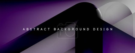 Illustration for An abstract background design featuring a geometric shape in shades of liquid purple and electric blue. Perfect for office equipment or gadgetinspired projects - Royalty Free Image
