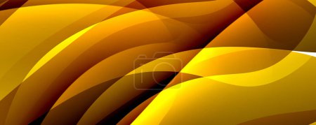 Ilustración de Una vista detallada de un fondo abstracto vibrante con tonos amarillos y marrones. El patrón se asemeja a los pétalos de una planta con flores, que se asemeja a frutas como Matoke de la familia de los plátanos - Imagen libre de derechos