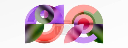 Ilustración de La letra A se compone de círculos vibrantes en tonos púrpura, violeta, rosa y magenta sobre un fondo blanco. La fuente se asemeja a pestañas, creando un diseño único - Imagen libre de derechos