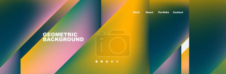 a colorful geometric background with a gradient of yellow and green . High quality