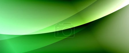 Téléchargez les illustrations : Macro photographie d'une vague verte vibrante sur un fond blanc propre, mettant en valeur le motif complexe d'une plante terrestre. Les teintes et les nuances ressemblent à de l'herbe dans le ciel - en licence libre de droit