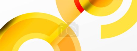 Téléchargez les illustrations : Gros plan d'un cercle orange et ambré vif sur fond blanc, ressemblant à un motif trouvé sur un système de roues automobiles. Les teintes et les nuances créent un effet visuel magnifique - en licence libre de droit