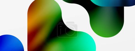 Illustration for A macro photograph showcasing a vibrant rainbowcolored circle against a clean white background, highlighting colorfulness and a captivating pattern - Royalty Free Image