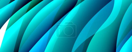 Illustration for A close up of an azure blue wave on a white background resembling the vibrant color of an electric blue terrestrial plants petals with a pattern similar to tints and shades of Aqua - Royalty Free Image