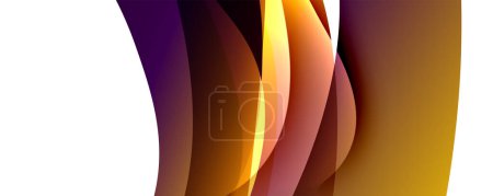 Illustration for A computer generated image of a colorful wave on a white background . High quality - Royalty Free Image