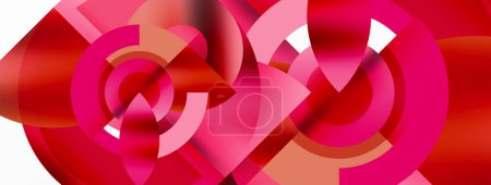 Illustration for A close up of a vibrant pink and magenta heartshaped petal on a crisp white background, resembling a creative arts piece. The colors pop like a wheel of colors in art and automotive wheel systems - Royalty Free Image