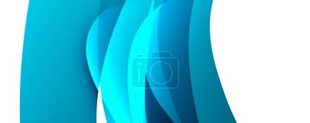 Ilustración de Un primer plano de una vibrante cinta azul con un patrón de pétalos sobre un fondo blanco nítido, que muestra tonos de azul, agua y azul eléctrico. - Imagen libre de derechos