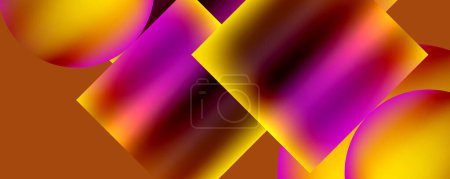 ein farbenfroher abstrakter Hintergrund mit einem violetten, gelben und orangen Farbverlauf. Hohe Qualität