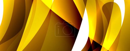 Illustration for Closeup macro photography of a yellow flower petal resembling a wave, showcasing beautiful tints and shades on a white background - Royalty Free Image