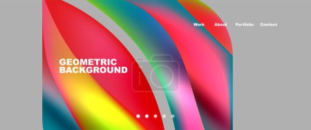 A vibrant geometric background featuring a rainbow of colors, inspired by the colorfulness of magenta and the circular shape of automotive wheel systems. Perfect for electronic devices and gadgets