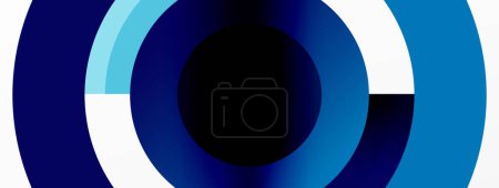Illustration for A gas pipe with a steel casing and an electric blue circle design with a black center, resembling symmetry and a sphere. Similar to an automotive wheel system - Royalty Free Image