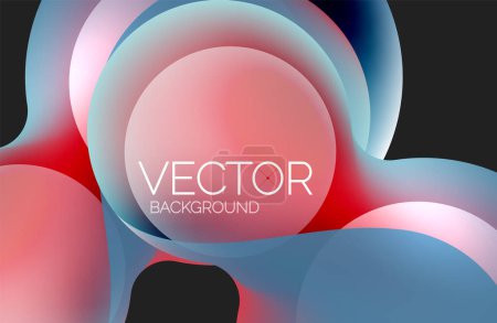 Illustration for A vibrant vector background featuring a pink circle in the middle with the text vector background. Perfect for Automotive design enthusiasts and those interested in Automotive lighting - Royalty Free Image