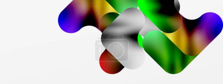 Ilustración de Una imagen de primer plano, macrofotografía de un pétalo de color arco iris, que se asemeja a un organismo, colocado en una superficie de vidrio blanco. Los colores vibrantes y la forma circular crean una impresionante obra de arte - Imagen libre de derechos