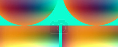 Illustration for A computer generated image of a colorful background with a triangle in the middle . High quality - Royalty Free Image