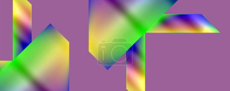 Ilustración de Un fondo púrpura vibrante con un arco iris de colores, mostrando colorido y tintes como el magenta y el azul eléctrico. El patrón simétrico mejora la propiedad material de la obra de arte - Imagen libre de derechos