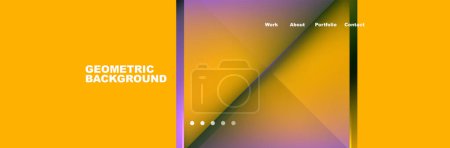 Illustration for A geometric background with a yellow and purple gradient . High quality - Royalty Free Image