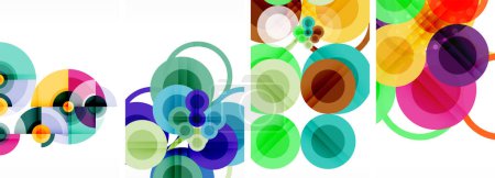 Illustration for A bunch of colorful circles on a white background High quality - Royalty Free Image