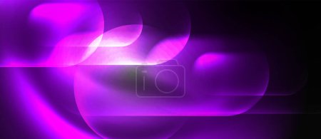 Ilustración de Un haz de luz azul eléctrico está iluminando un fondo oscuro, creando un contraste llamativo con el gas púrpura girando en torno a un patrón fascinante - Imagen libre de derechos