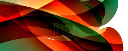 Illustration for A vibrant orange swirl on a white background resembling a colorful petal, creating a liquidlike art pattern with tints and shades in a rectangular glass shape - Royalty Free Image