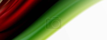 Illustration for A terrestrial plant with red, green, and black striped leaves sways in the wind against a white background, showcasing a mesmerizing pattern - Royalty Free Image