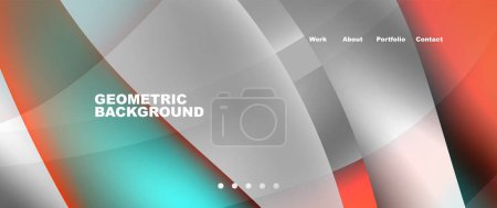 Illustration for A blurred geometric background resembling a water ripple effect, featuring shapes like triangles and buildings. Perfect for a modern event with a minimalist vibe - Royalty Free Image